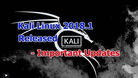 Kali Linux 2018.1 Released