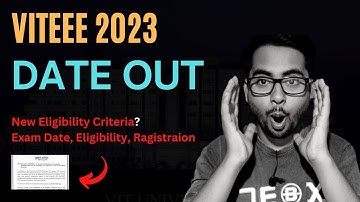 VITEEE 2023 Exam Date OUT 🔥 | VIT Vellore | #shorts