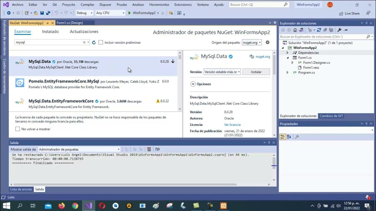 Conexión a una BD con Xampp, Visual Studio y C# - YouTube