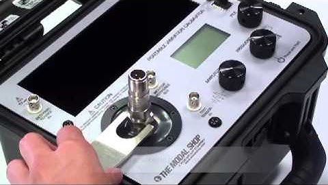 Portable Vibration Calibrator - Basics of Sensor Mounting - 9110D