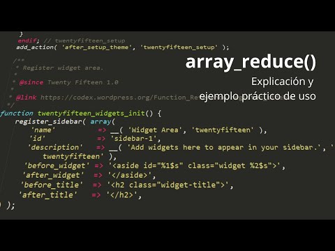 Función array_reduce() en PHP explicada