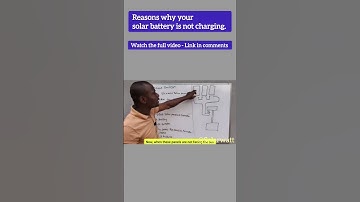 Reasons why your solar battery is not charging. #solarenergy