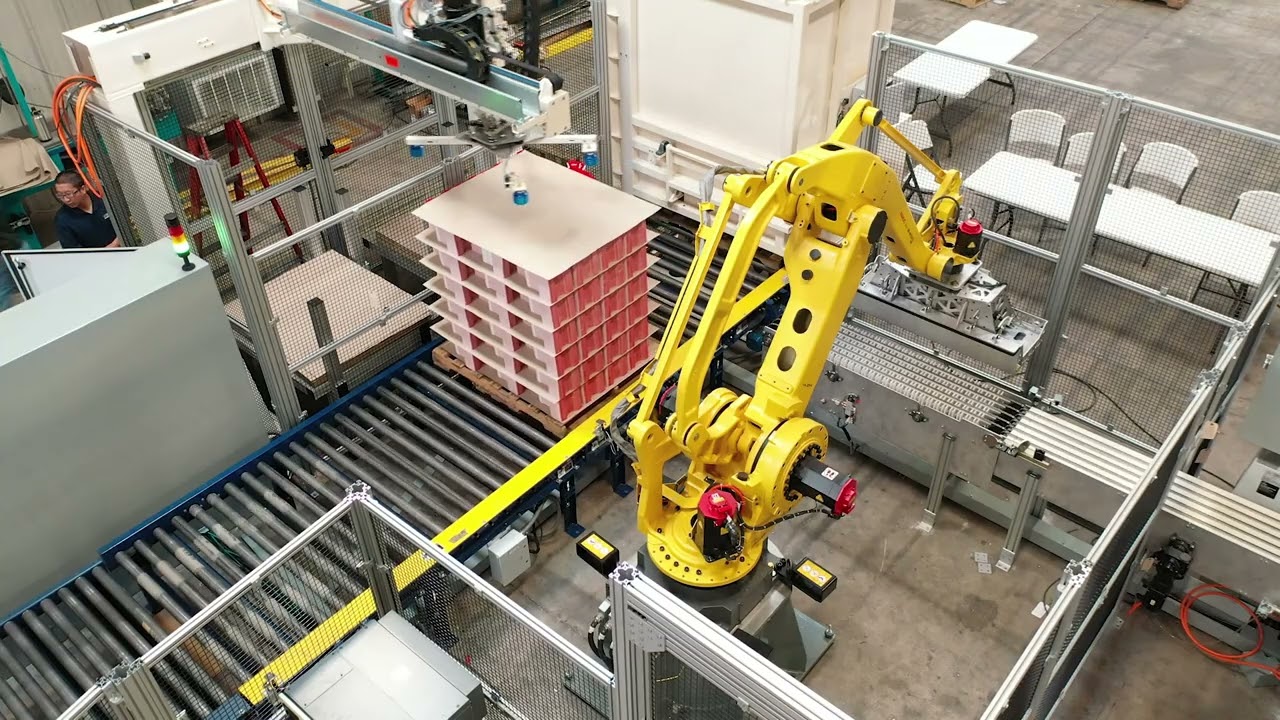 Sage Automation - Fanuc Arm Loose Lift Palletizing