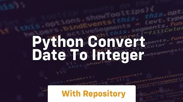 python convert date to integer