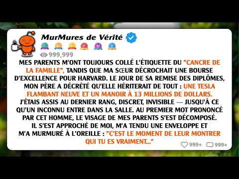 Mes parents m'ont toujours appelé « l'idiot » alors que ma sœur a obtenu une bourse complète pour...