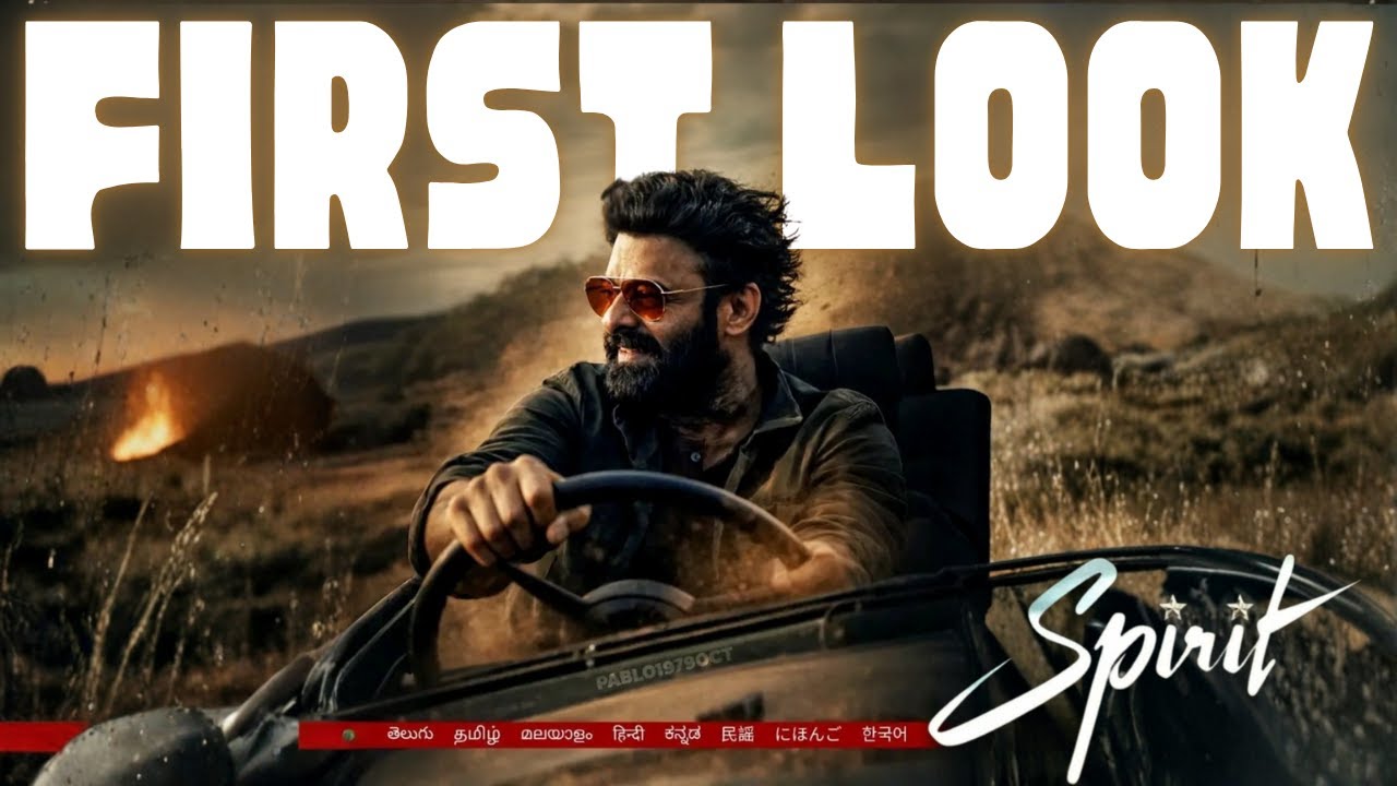 SPIRIT - First Look Poster | PRABHAS | Triptii D, Vivek Oberoi | Sandeep R Vanga | Bhushan Kumar