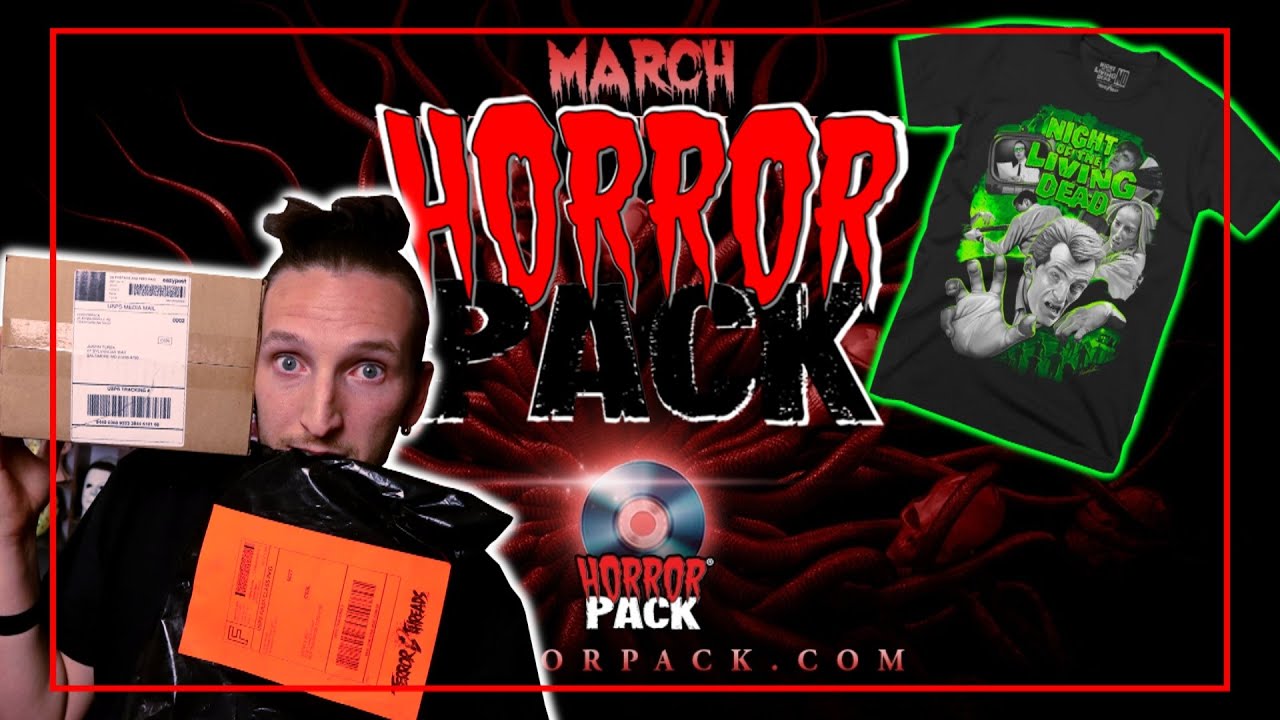 March Horror Pack (2021) And Terror Threads T Shirts Unboxing