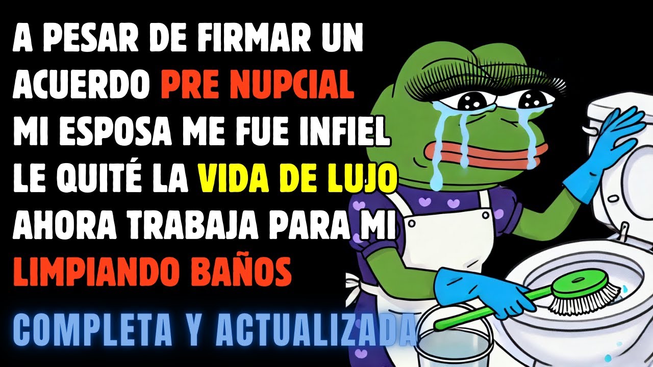 No cumplió con nuestro ACUERDO PRENUPCIAL le quité su vida de LUJOS y ahora LIMPIA BAÑOS