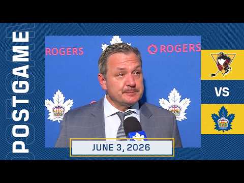 Toronto Marlies Full Availability | RD4GM4 Post Game vs Wilkes-Barre/Scranton Penguins| June 3, 2026