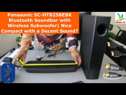 Panasonic SC-HTB258EBK Bluetooth Soundbar with Wireless Subwoofer