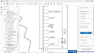 ADC - Project 1- Part 2 - AVR Microcontroller Design Tutorials -  MyElecProjects.com