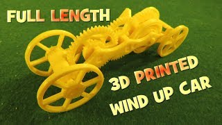 3D printed wind up car FULL LENGTH