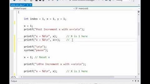 Increment Decrement Operators in C