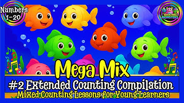 #2 Extended Counting Compilation | Count 1-20 | Easy Basics | Magic Mini Monsters #magicminimonsters