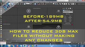How to Reduce 3DS MAX file size without Making any changes|| High to low size of 3DS Max file