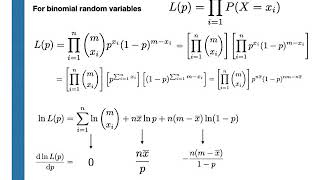Estimating the parameters of distributions using maximum likelihood.