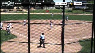 Sierra's Allie Walljasper with the strikeout to end the top of the 6th inning.