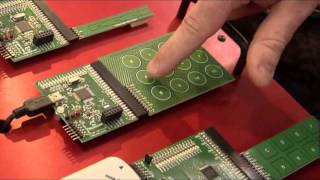 Microchip  Technology Booth - mTouch Sensing Demo