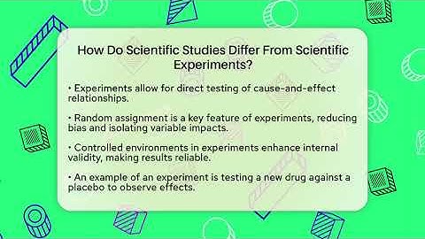 How Do Scientific Studies Differ From Scientific Experiments? - Strange Science HQ