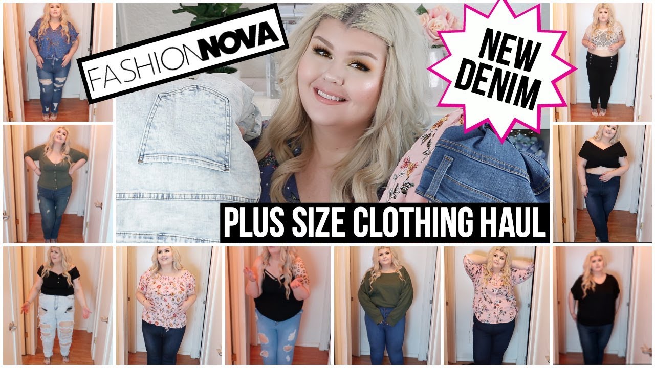 Fashion Nova Curve HUGE Plus Size Try On Haul | NEW DENIM 2019 - YouTube