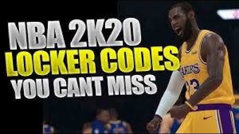 NBA 2K20 FREE LOCKER CODES NEVER EXPIRES GALAXY OPAL *NEW*