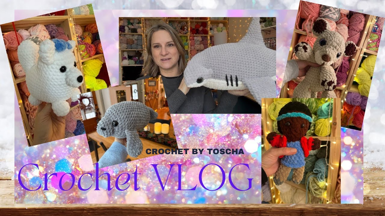 Последний видеоблог о вязании крючком в 2025 году! Гигантская акула, схемы из сериала «Очень стра...