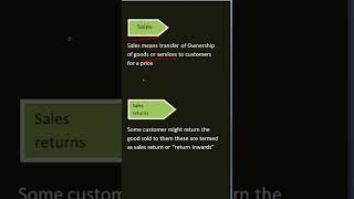 sales\\ sales return\\ basic accounting terms