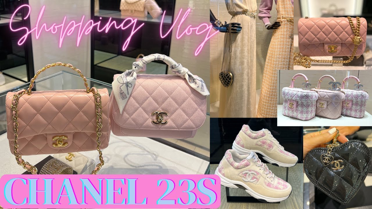 A closer look at the Chanel 23S Sweet Camellia Mini Flap Bag with adju