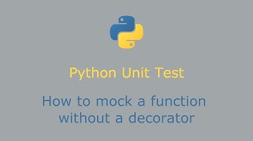 how to mock a function in python