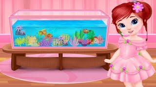 Game seru membersihkan rumah - Membersihkan Aquarium - Princess house cleanup for girls screenshot 2