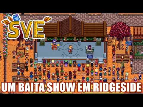 DIA DE FESTIVAL EM RIDGESIDE E IR NA CAVERNA DA CAVEIRA #97 - Stardew Valley com Mods