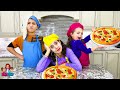Matteo and gabriella teach deedee how to make pizza  funny for kids