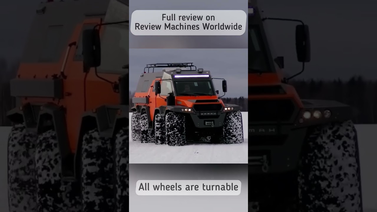 ATV 8x8 Shaman in crab mode 