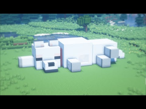 Video Minecraft | Cách xây Nhà Hiện Đại hình Bé Sói Đang Ngủ - youtube