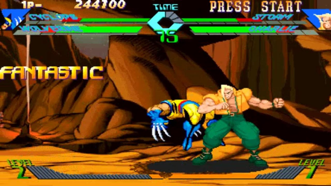 X Men Vs Street Fighter Arcade 1080p Hd Playthrough With Cyclops And