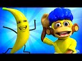 Banana (Episodio con Monos) | D Billions Canciones Infantiles