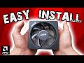 Easiest way to install the amd wraith cooler