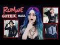 Clothes for cosplaying as a goth person    romwe haul