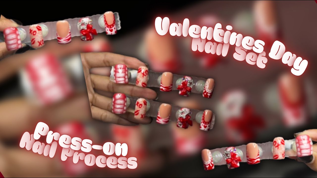 Watch Me Make Press On Nails | Valentines Inspo Edition | ChaddSoChic ✨