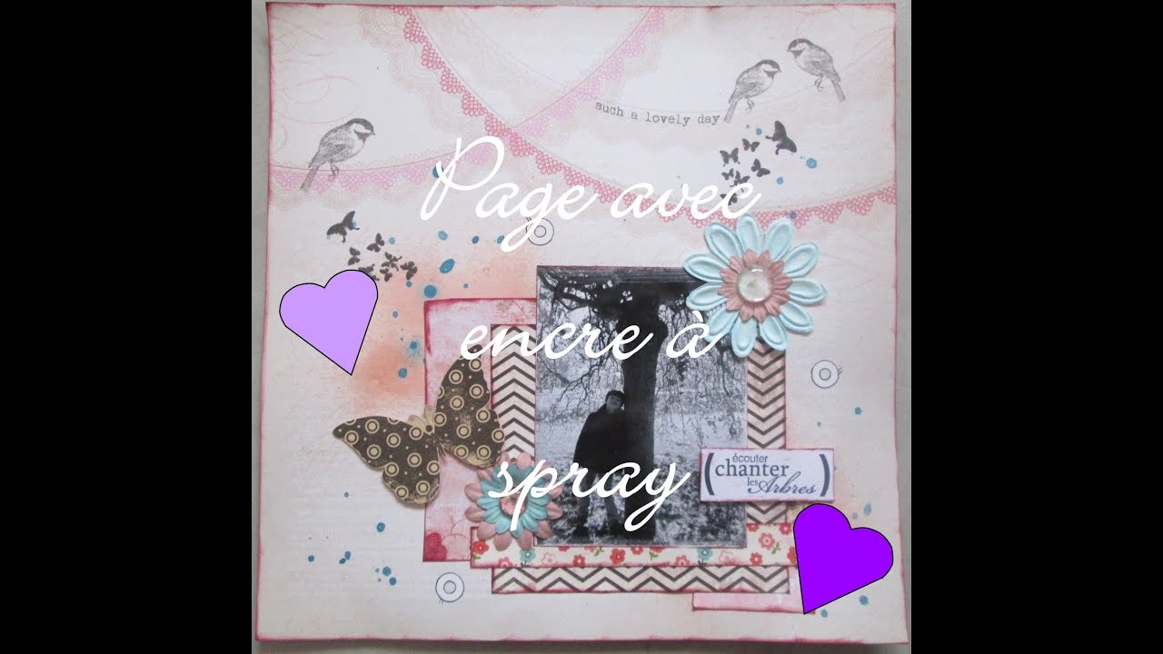 !!!  Page avec les encres à spray  !!! Glimmer mist et Mister huey's