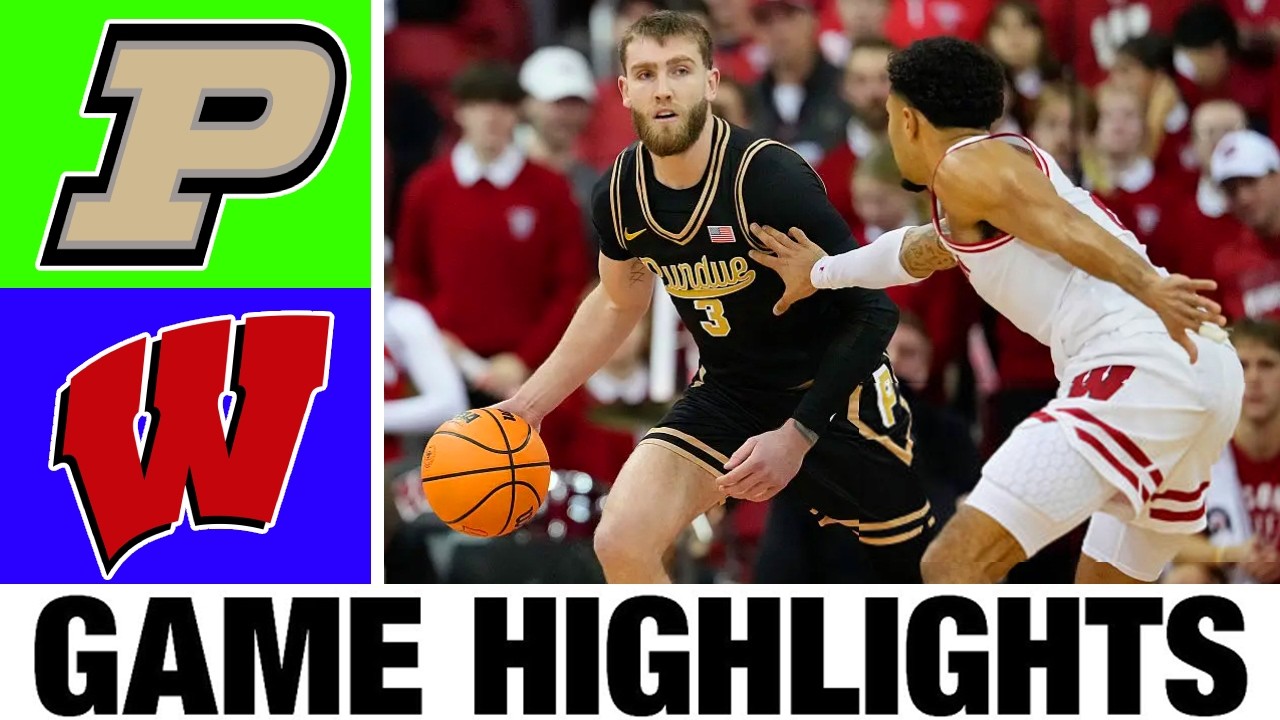 #15 Purdue vs Wisconsin Highlights | Men's Basketball | College Basketball 2026