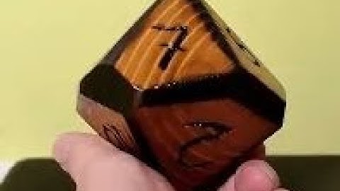 Making a ten sided wooden dice