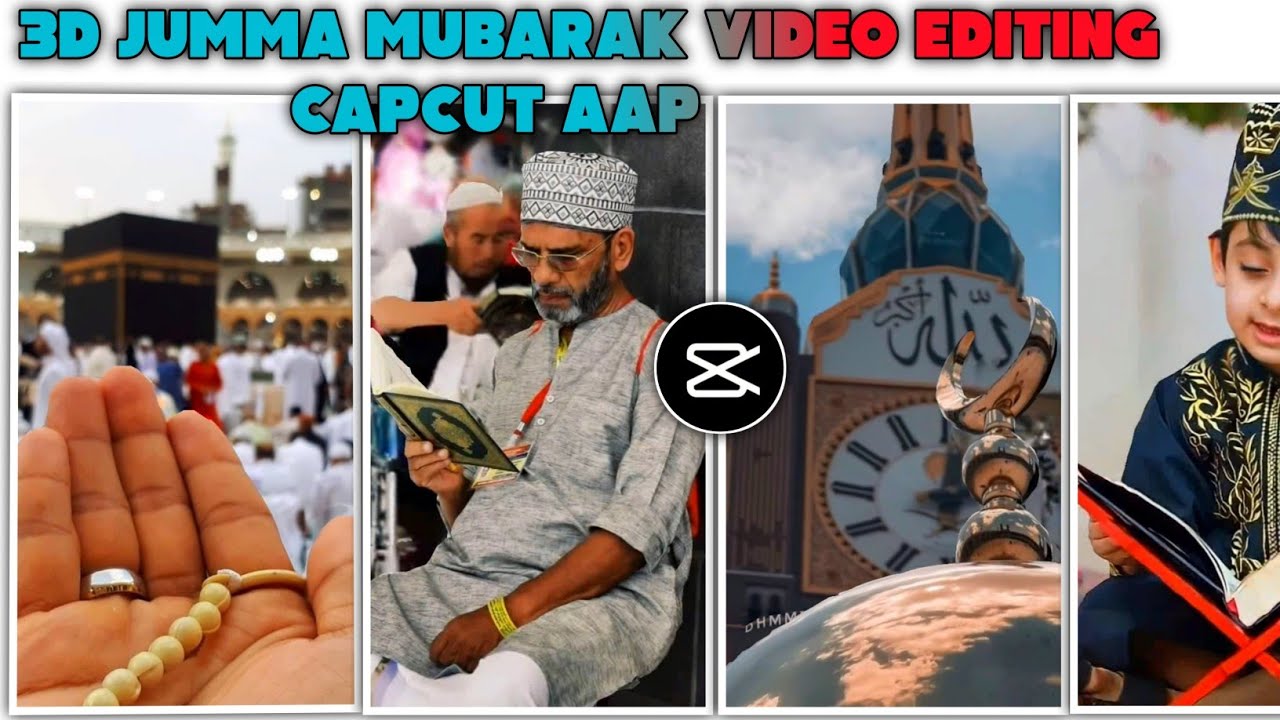 3d jumma mubarak video editing capcut aap Jumma Mubarak status editing
