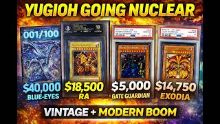 40K 11 Blue-Eyes Sold 18K Ra, 14K Exodia & Yu-Gi-Oh Market Booming