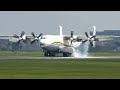 (4K) LARGEST Propeller plane in the World - Antonov AN-22 Landing at Ostend Bruges airport!