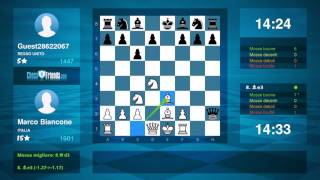 Chess Game Analysis: Marco Biancone - Guest28622067 : 1-0 (By ChessFriends.com)