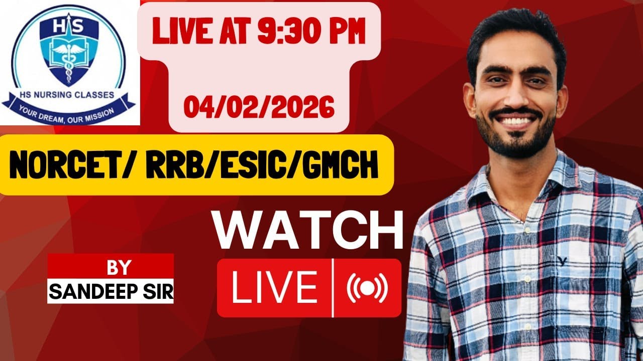 NORCET SPECIAL CLASS BY SANDEEP SIR