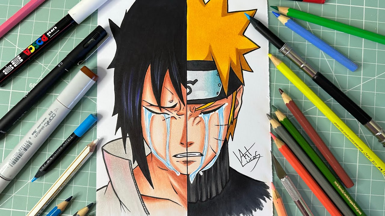 Como Desenhar o Naruto / Sasuke 