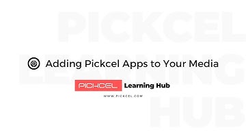 How to add a content app in Pickcel digital signage?