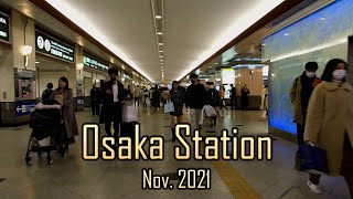 JR大阪駅を歩く 大阪ステーションシティ 中央コンコース 御堂筋コンコース Osaka Station City 2021